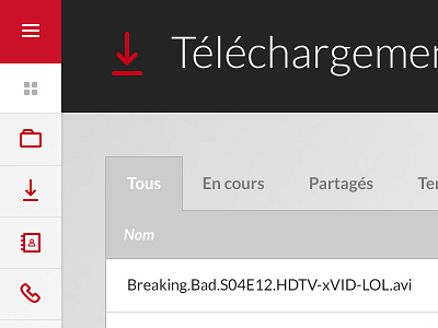 WIP Redesign breaking bad downloads files icons interface red redesign ui