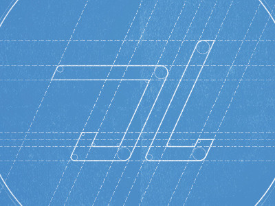 Blueprint Logo blueprint branding circles construction guides logo texture
