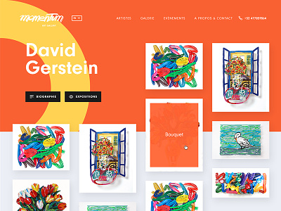 David Gerstein art artist color colorful gallery gerstein shape webdesign