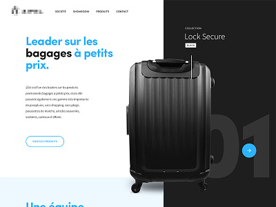 Bagages black luggage product suitcase travel webdesign