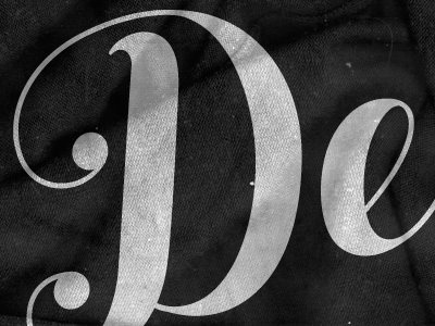 De apparel black letter script texture type