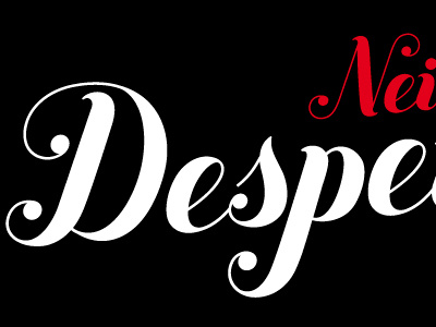 Despe apparel decorative font type typography