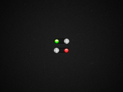 Switch buttons green light metal red switch texture