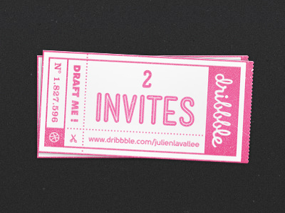 2 Dribbble Invites