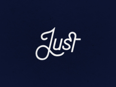 Just branding calligraphy custom hand just ligature logo logotype type typography