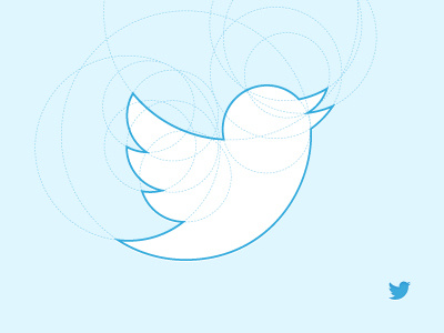 Twitter Construction bird branding circles construction larry logo twitter