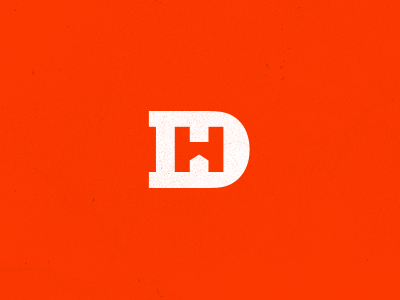 HD Monogram d h hd house letters logo monogram orange
