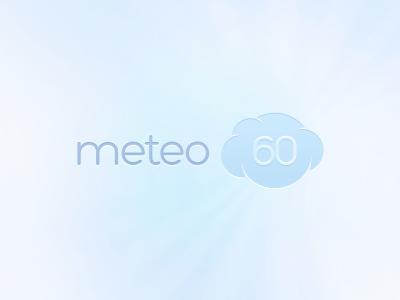 Meteo 60 blue cloud french logo meteo weather