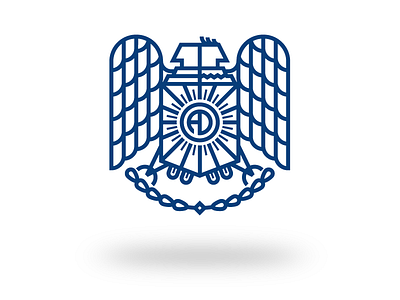 Proposal FAD Identity blue branding design eagle estmomt heraldry icon design identity logo monogram shield two headed bird