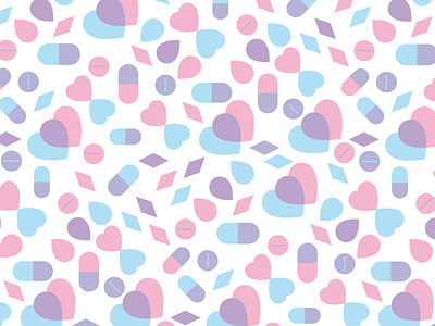 Colored Hearts colored cute estmont hearts illustration love oscar pattern society6