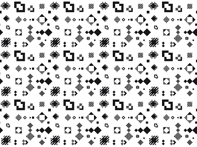 Square black & white black design estmot oscar pattern square white