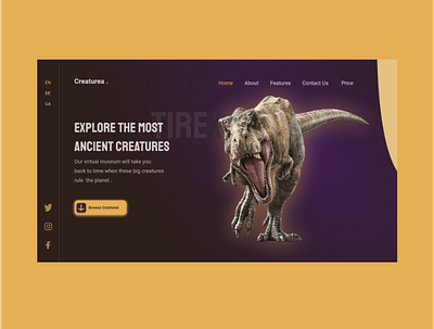creaturea web design dinosaurs design dinosaurus museum new delhi new design web design