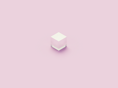 Glass Cube 3d design magicavoxel pixelart voxelart voxels