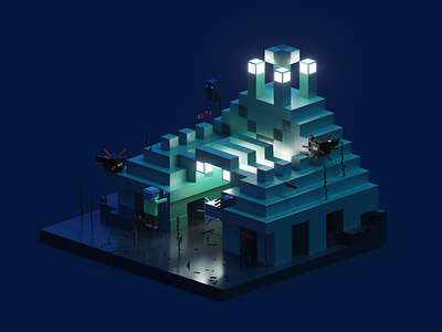 minecraft ocean monument [Redesign]