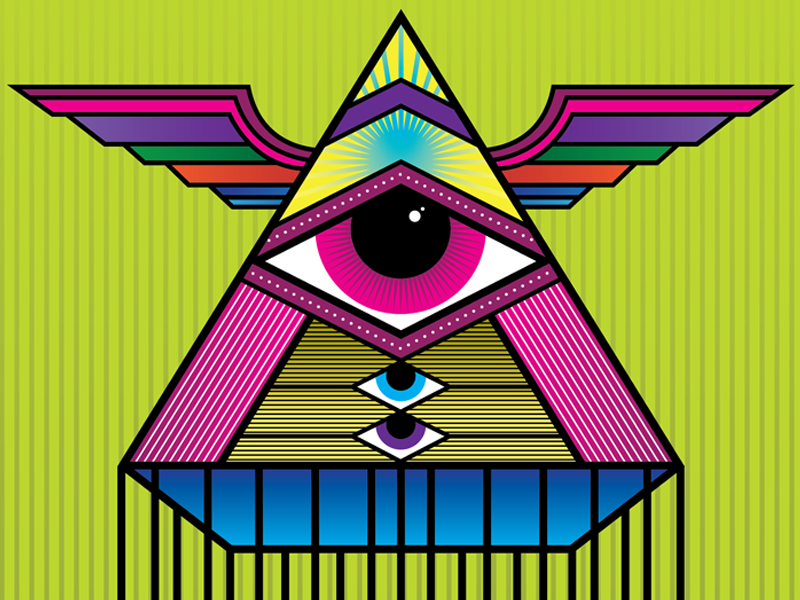 Dot Art, Paper Cut - Pyramid Eye :: Behance