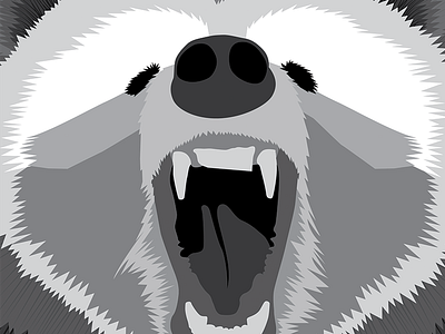 Grizzly Bear art bear black brand illustration illustrator logo monotone series vibrant