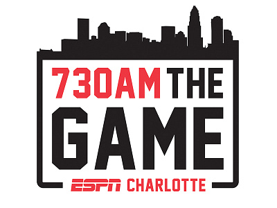 ESPN Charlotte brand branding carolina charlotte design espn logo skyline sports