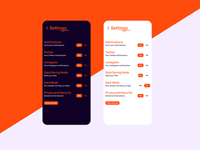 just a setting page app art design design app figma minimal ui ux web website