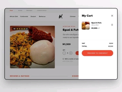 My cart Foodie app ui design food app ui ui design webdesign