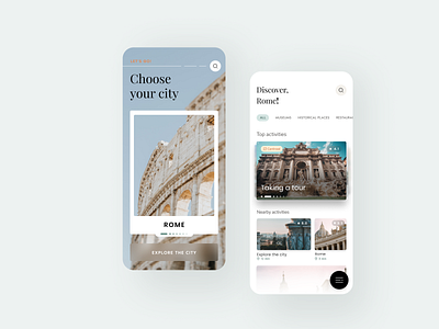 Travel App UI Design