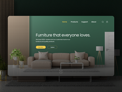 Furniture Website Landing Page