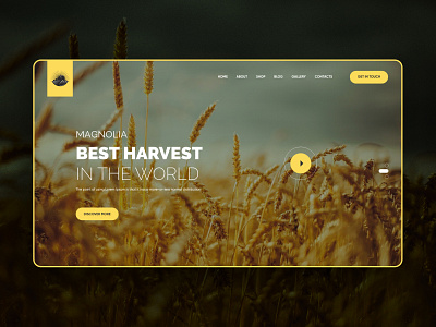 Farm Website Landing Page - UI Design design farm farm website illustration landing page minimal minimal trend new designs popular design template trends ui ux web web design website