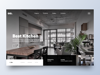 Kitchen Website Concept