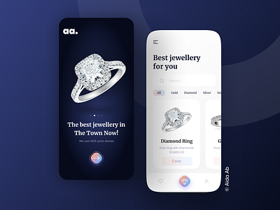Jewellery Mobile App UI Design