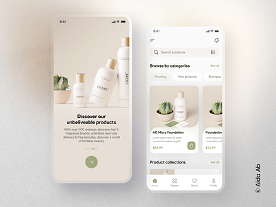 Cosmetic App Mobile App | UI Concept