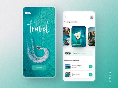 Travel App | UI Design 3d app beach booking booking app branding design minimal mobile app travel travel app travel design traveling ui ui ux ux ux ui vacation vacation app