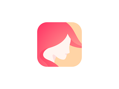 Women App app face female flat girl hair illustration ios minimal