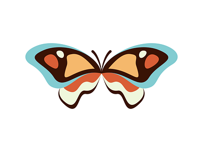 Butterfly butterfly illustration minimal vector