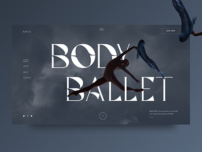 Conceptual UI design of Ballet school ballerina ballet balletschool balletschoollanding dance dancelandingpage landingballet uidesign uiuxdesign webdesign website