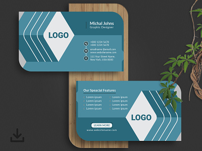Creative Business Card Design blue card brand branding business card card card maker cards creative creative business card creative cards design elegant business card free business card graphic design illustration logo personal identity template visiting visiting card