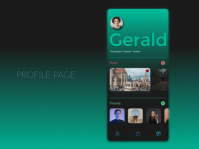 DailyUI 006- Profile page