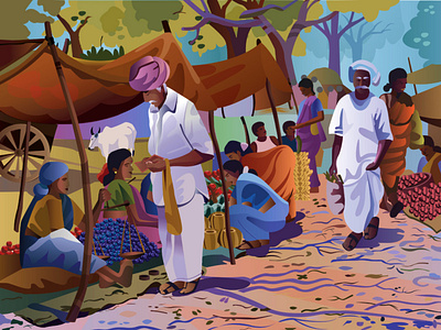 Series : Indian village market