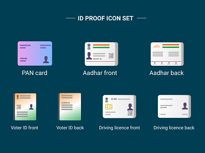 Identity proofs - Skeumorphic icons adobe illustrator delivery app deliveryapdesigns deliveryapp icon iconset illustration onboarding ui onboardingiconset skeumorphism skeuomorphic ui ux vector