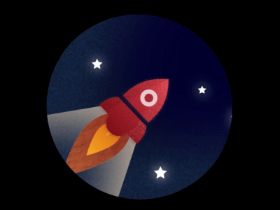 Rocket adobe illustrator adobe photoshop animation app branding design icon illustration illustrator minimal procreate rocket launch turbo turbo growth ui ux vector website