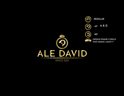 ALE DAVID Couple Logo 2021 ad amazing best logo branding corporate degree gold gold foil golden golden ratio marriage marriage equality merch by amazon shirts quotes signature teespring tshirt typography wordmark