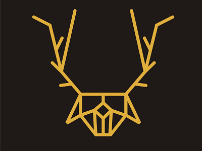 deer lineart logo