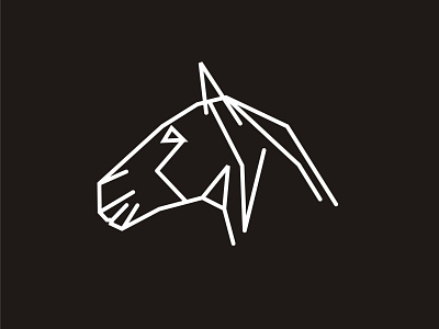 horse logo lineart horse horse logo horses horseshoe illustrator line art line logo lineart logo logo design logodesign logos logotype simple