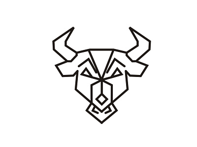 lineart cow logo