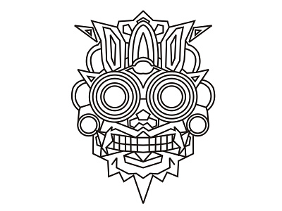 monoline metologi indonesian barong black brand brand design brand identity brandign branding branding design design illustration indonesia line line art lineart lines linework logo simple white