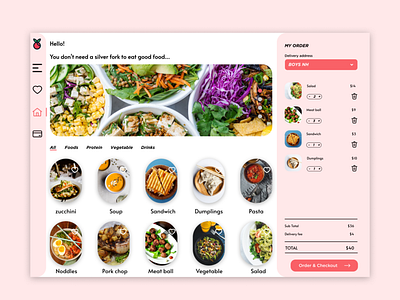 Food delivery UI