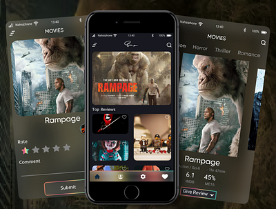 Movie Rating App app design ui ux