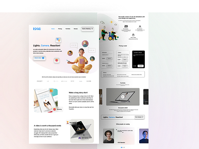 Media company UI branding design ui uiux ux web web design