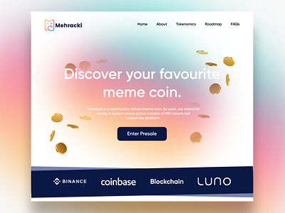 Crypto Landing page