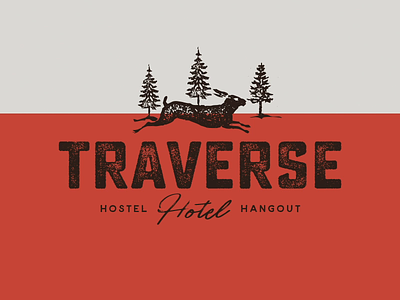 Traverse Logos Retro Color aharmon camping design distressed hipster hostel hotel lodging logo retro vintage