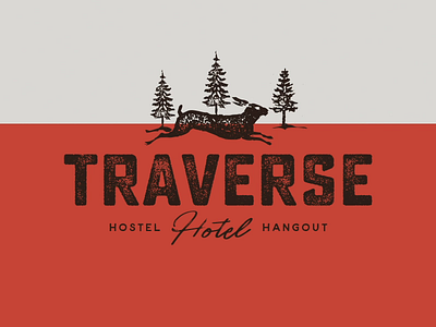 Traverse Logos Retro Color aharmon camping design distressed hipster hostel hotel lodging logo retro vintage