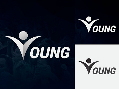young branding design logo logo design minimal young logo